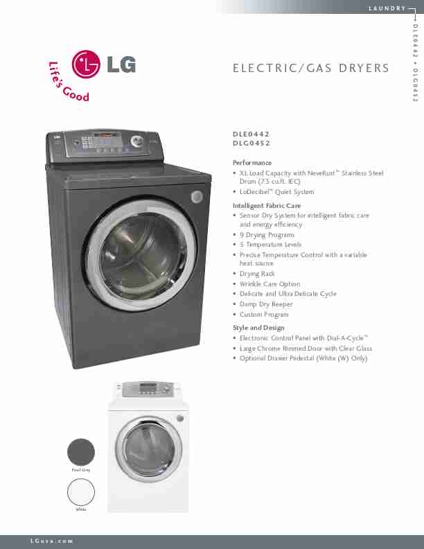 LG Electronics Clothes Dryer DLE0442-page_pdf